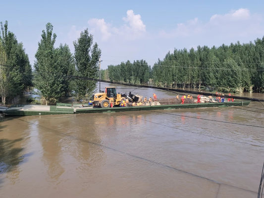 Axle Load 83t Floating Bridges Army Pontoon Bridge