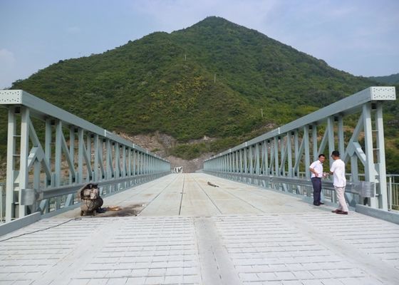 Steel Deck Width 4.2m Prefabricated Truss Bridge Compact Panel Bailey