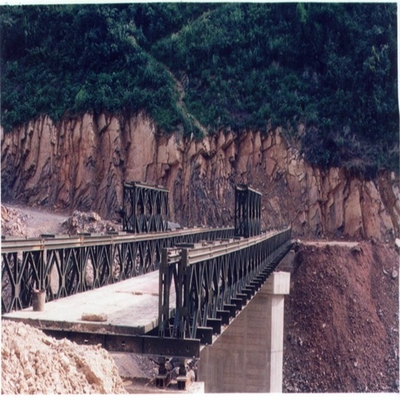 Width 3.2m Temporary Bailey Bridge 3048mm X 1448mm Galvanized Steel Panel