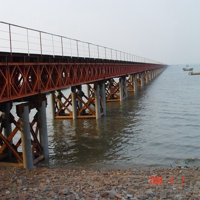 Designed Span 6-60m Modular Steel Bridge Bailey Parts