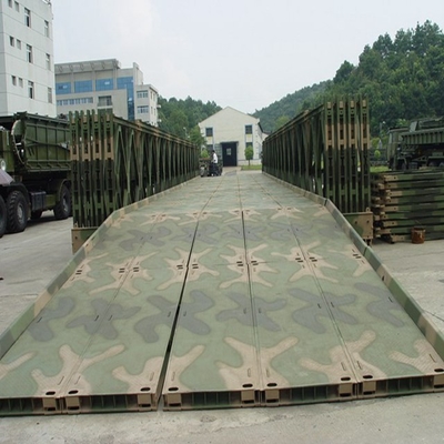 Roadway 3.15m Bailey Bridge , Steel Truss Bridge